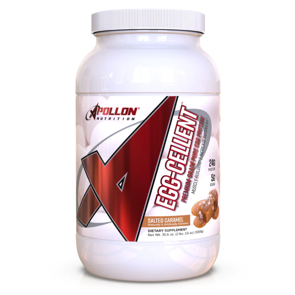 Apollon Nutrition - EGG-CELLENT - Premium Grade Pure Egg Protein Powder - 28 serv. Salted Caramel