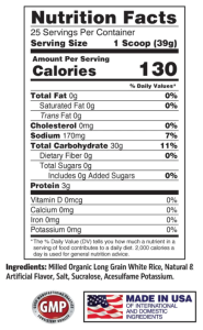 Apollon Nutrition - HOT RICE Gourmet Cereal