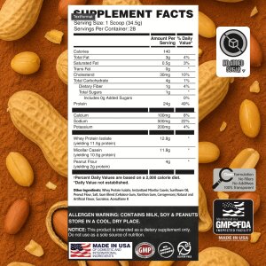 50/50 Formula-X-Protein Salted Peanuts 2 LB