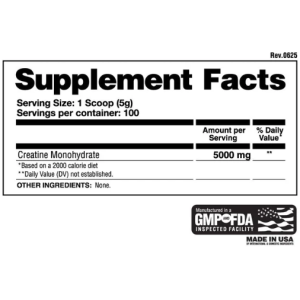 Creatine Monohydrate Micronized - 500g